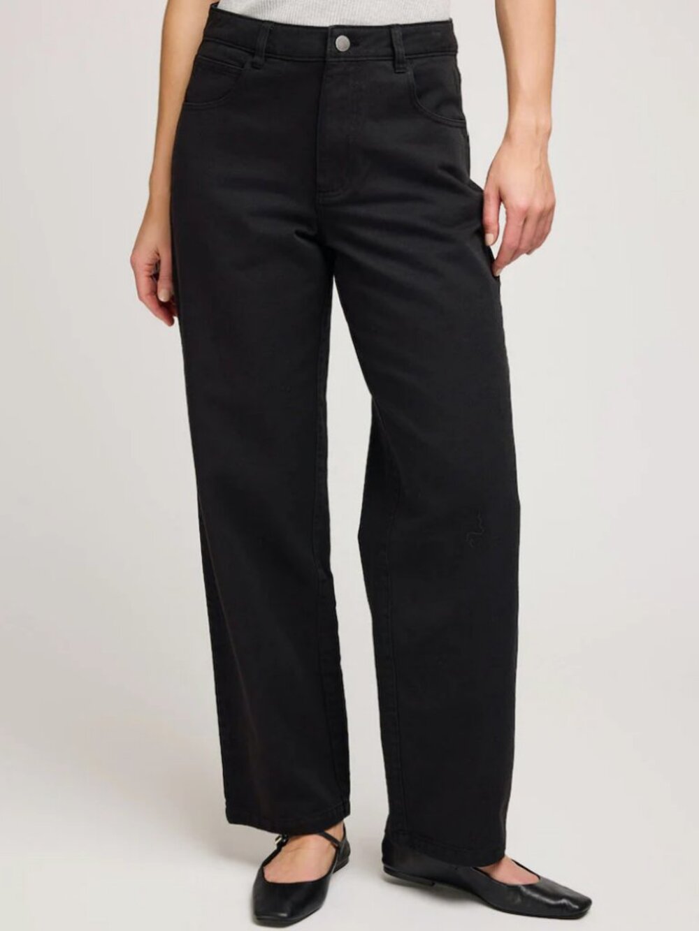 NWT Gentle Fawn Carlin Wide Leg Jeans Black Size 4